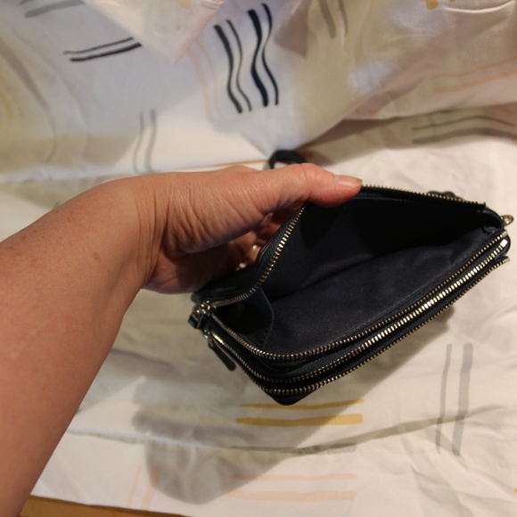 Coach Double-Zip Blue Wristlet - Picture 8 of 8